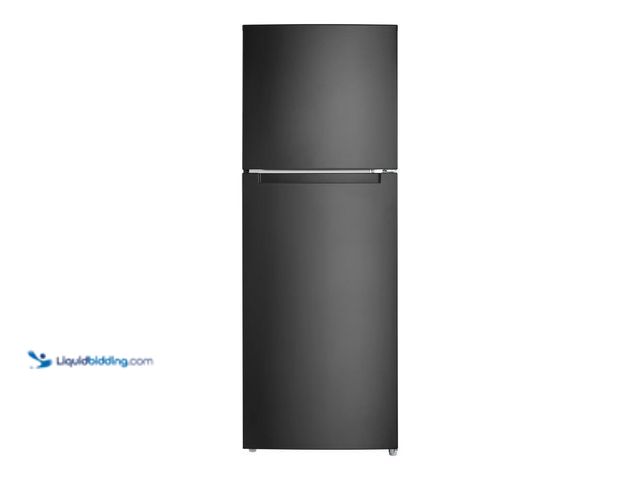 Lot 49-5444350 - Vissani 10.1 cu. ft. Top Freezer Refrigerator in Black. [Model # MDTF10BK] Unused. Dented. Tested/wo...