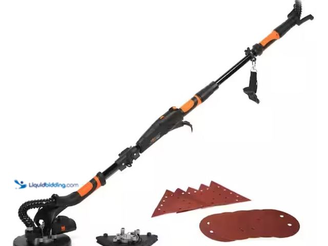 Lot 49-2001280 - WEN 15 ft. 5 Amp 2-in-1 Variable Speed Dual-Head Drywall Sander with Dust Hose, Model # DW5084, Used...
