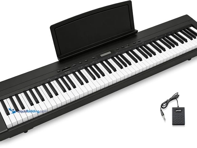 Lot 49-5554466 - 88 Key Weighted Digital Piano for All Levels, Portable Electric Piano Keyboard with Graded Hammer Ac...