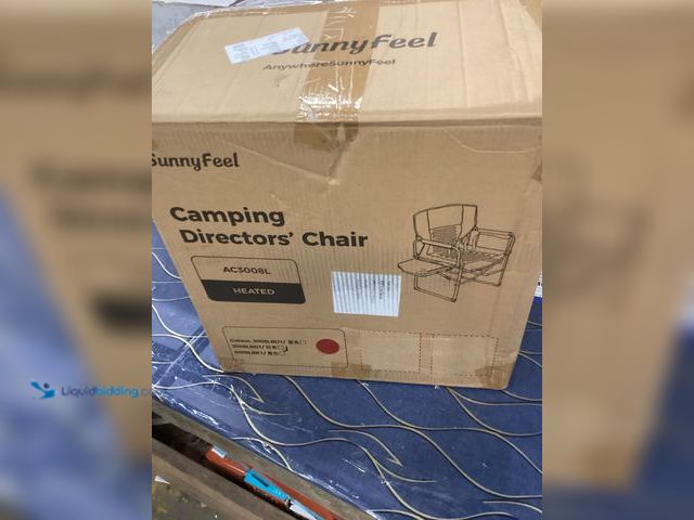 Lot 49-5486951 - SunnyFell Camping Director's Heated Chair Item#:AC3008L Item is unused