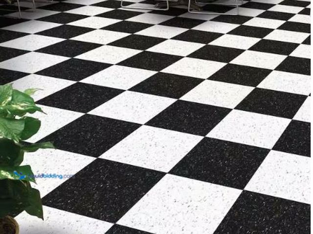 Lot 49-1630719 - Approx (1,000 sq/ft) of Armstrong Flooring Imperial Texture VCT 12 in. x 12 in. Classic White Standa...