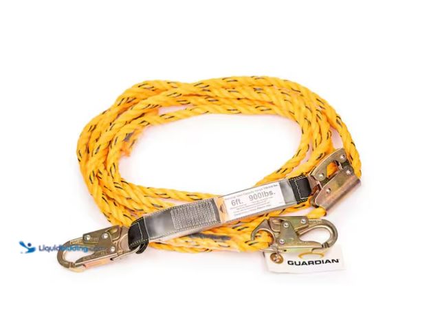Lot 49-1566935 - Guardian Fall Protection 50 ft. Poly Steel Fall Protection Vertical Lifeline Assembly, Model # 01320...