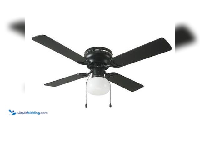 Lot 49-5572386 - Hampton Bay Littleton II 42 in. Indoor LED Ceiling Fan with Light Kit and Reversible Blades in Matte...
