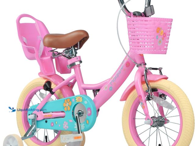 Lot 49-5553161 - Glerc Maggie Girls Bike, 12-20 Inch Kids Bike for 2-13 Years Old Children, Princess Style Kids Bicyc...