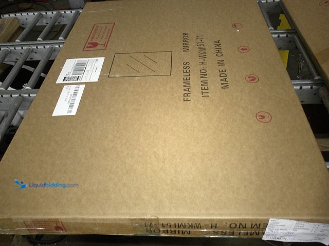 Lot 49-1517384 - Antok Frameless Bathroom Mirror, 16"x24" Rectangular Wall Mounted Mirrors for Bathroom, Frameless Va...
