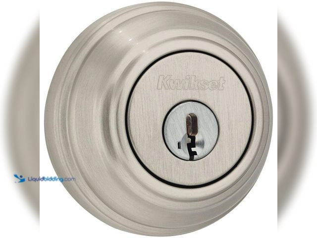 Lot 49-5408031 - Kwikset Satin Nickel Double Cylinder Deadbolt featuring SmartKey Security. [Model # 98515SMTCPK4V1] ...