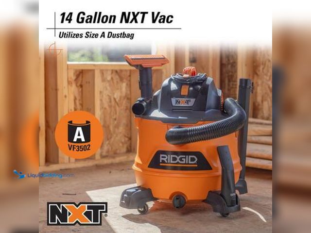 Lot 49-3564847 - RIDGID 14 Gal. 6.0 Peak HP NXT Shop Vacuum Wet Dry Vac. Model # HD1400. Used
