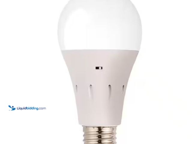 Lot 49-1627045 - Lot of (4) Sensor Brite 60-Watt A15 Soft White LED Light Bulb with Backup Battery Model # SBTBB-PD60...