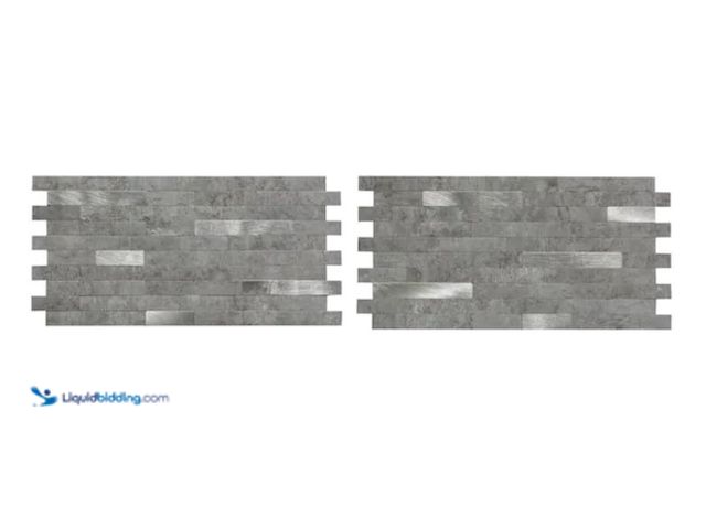 Lot 49-2000831 - Approx. (10) sq. ft. of Aspect Collage 11.75 in. x 12 in. Metal and Composite Peel and Stick Backspl...