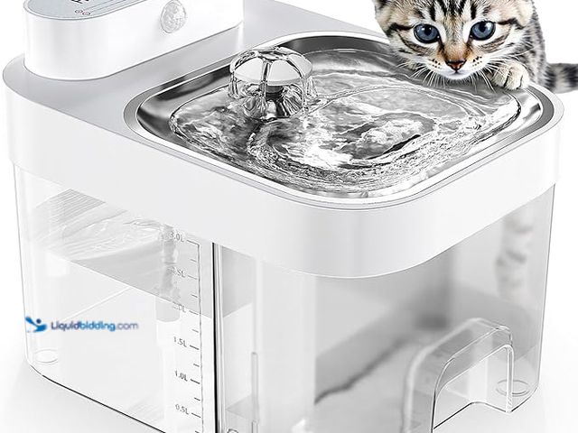 Lot 49-3600357 - Cat Water Fountain, Wastewater Separation & No Filter Cotton, Pet Water Dispenser with 101oz/3L Larg...