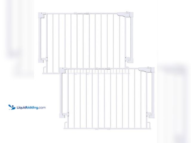 Lot 49-3631185 - Cumbor 2 Pack 29.2-43" No Bottom Bar Baby & Dog Gate for Stairs & Doorways | 2-in-1 Auto Close Gates...