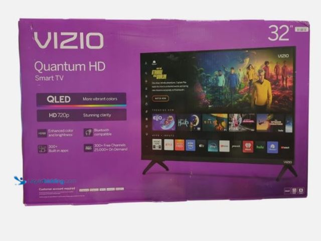 Lot 49-5573145 - VIZIO 32 in Class Quantum HD QLED Smart TV, VHQ32M-10, Unused with hardware, Works
