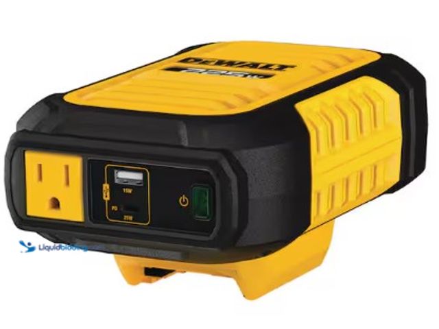 Lot 49-2022527 - DEWALT 2-Way 225-Watt Power Inverter Compatible with 20-Volt XR 5 AH Lithium-Ion Battery (Not Includ...