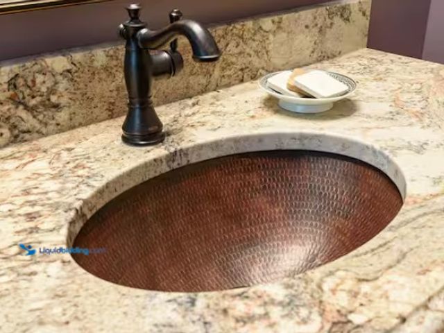 Lot 49-1515791 - Premier Copper Products Under-Counter Small Oval Hammered Copper Bathroom Sink in Oil Rubbed Bronze,...
