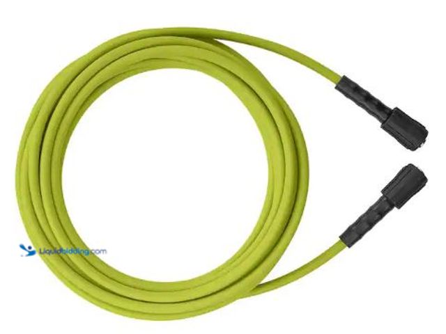 Lot 49-1625476 - RYOBI 1/4 in. x 35 ft. 3,300 PSI Pressure Washer Replacement Hose, Model # RY31HPH01, Slightly used....
