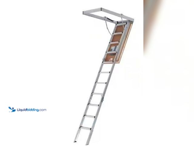 Lot 49-1517180 - Louisville Ladder
Energy Efficient 7 ft. 8 in. to 10 ft. 3 in., 25.5 in. x 54 in. Insulated Aluminu...