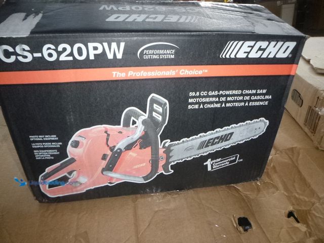 Lot 49-1519251 - ECHO 27 in. 59.8 cc Gas 2-Stroke X Series Rear Handle Chainsaw with Wrap Handle MISSING BLADE AND CH...