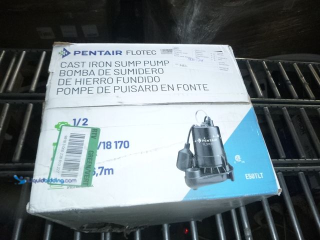 Lot 49-1519019 - Pentair  Flotec 1/2 HP  Cast Iron Sump Pump, Model# E50TLT, New.  Ref#HD0724