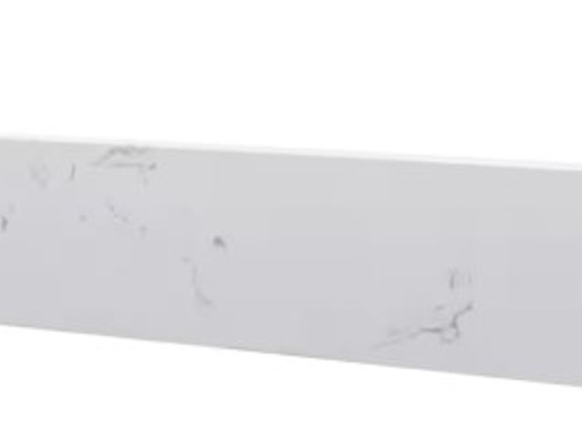Lot 49-1516622 - Home Decorators Collection 21.25 in. W Engineered Stone Vanity Sidesplash in White, Model # ET22CW-S...