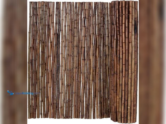 Lot 49-5453257 - Backyard X-Scapes Bamboo Fencing Rolls Decorative Fence Panel Caramel Brown 4 ft H. [Model: B09Z3K9S...