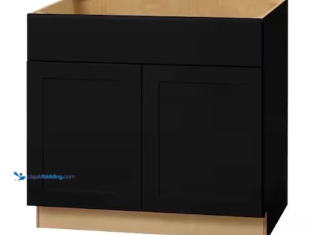 Lot 49-3631403 - Hampton Bay Avondale 36 in. W x 24 in. D x 34.5 in. H Ready to Assemble Plywood Shaker Sink Base Kit...