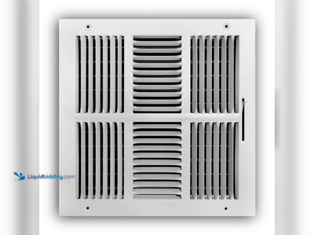 Lot 49-5546856 - qty 6 - Everbilt 12 in. x 12 in. 4-Way Steel Wall/Ceiling Register in White Model # E104M12X12 new.