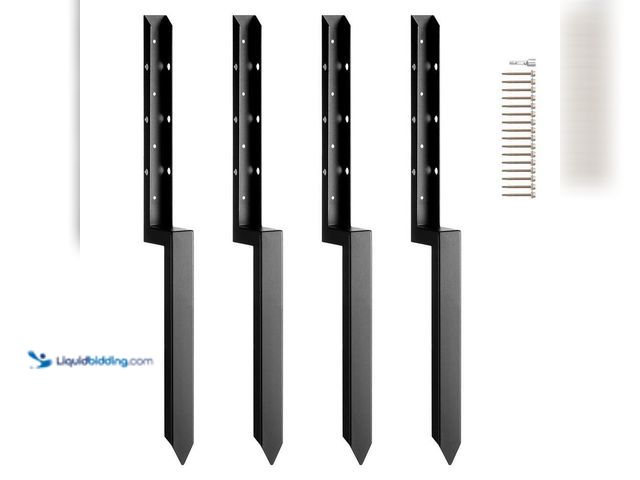 Lot 49-3527300 - SKYSHALO
Fence Post Anchor Repair Kit 4 Pack Inner Diameter 2 in. x 2 in. Heavy-Duty Steel Fence Po...