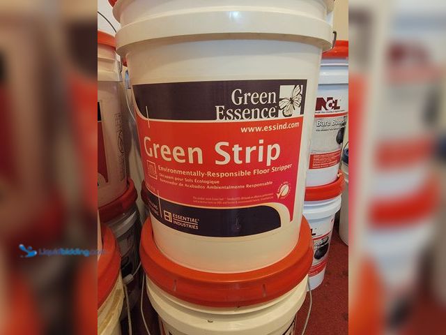 Lot 49-10380 - 2 New Green Essence Green Strip Other 5 Gallon Pail - The product shown in the image is Green Strip,...