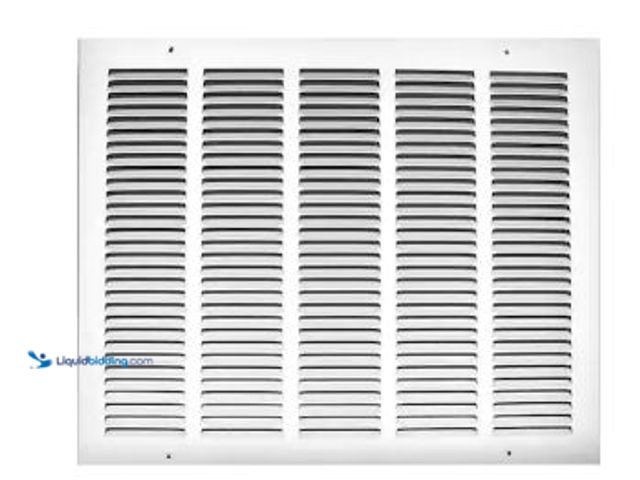 Lot 49-5436875 - TruAire 30 in. x 16 in. Steel Return Air Grille. Model # 17030X16. Used.