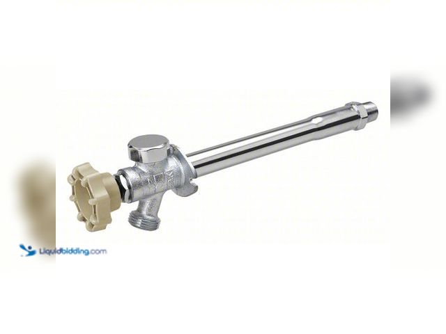 Lot 49-5407565 - Sillcock: Quarter-Turn, Brass, Chrome, Aluminum, 1/2 in Inlet Connection Size, NPT. Model 104-829HC....