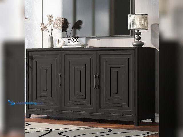 Lot 49-5543140 - ModernLuxe Assembly Required TV Stand for TVs up to 65 Inches Modern Entertainment Center Media Cons...