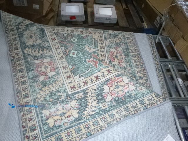Lot 49-3465234 - Area Rugs 8'x10' Non-Slip, Floral Vintage Distress Print Pattern Medallion Carpet for Living Room Be...