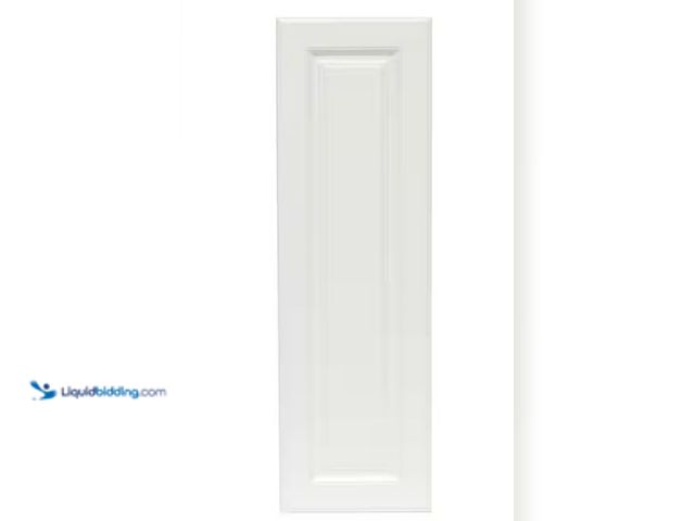 Lot 49-1569361 - Hampton Bay Hampton 11 in. W x 35.25 in. H x 0.75 in. D Wall Decorative End Panel in Satin White, Mo...