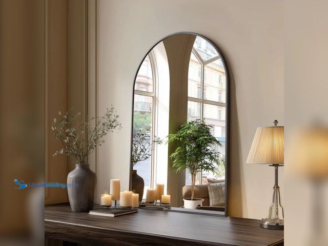 Lot 49-1555716 - Bathroom Wall Mirror, Metal Frame Vanity Mirror For Bedroom, Entryway, Living Room, Model# MI-YSGZ-N...