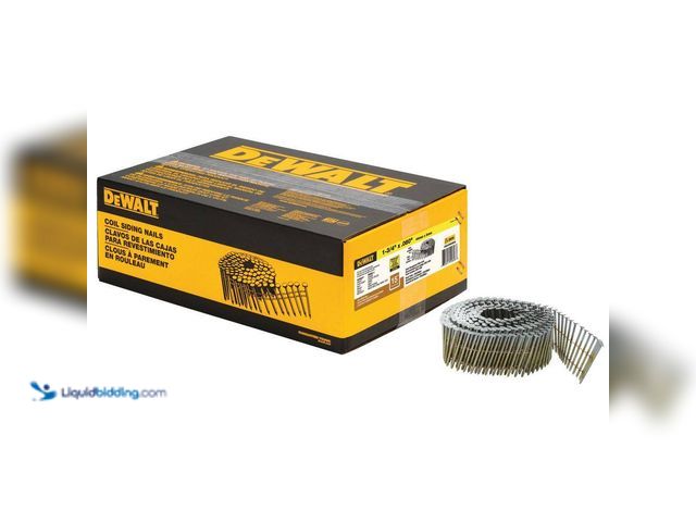 Lot 49-5435784 - DEWALT
1-3/4 in. x 0.080 in. Galvanized Metal Ring Shank Coil Nails (4200 Pieces) Used