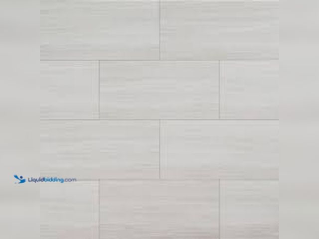 Lot 49-5448584 - Approx 50 sq ft - A&A Surfaces White Ocean 12 MIL x 12 in. x 24 in. Waterproof Click Lock Vinyl Plan...
