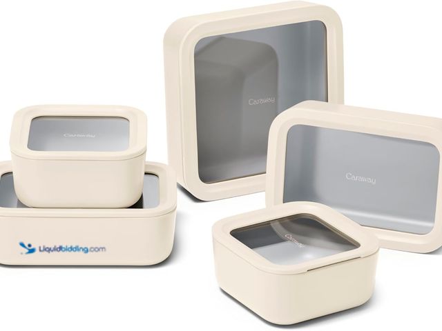 Lot 49-5453119 - Caraway 13pc Glass Food Storage Container Set - Easy to Store, Non Toxic Lunch Box - with Glass Lids...