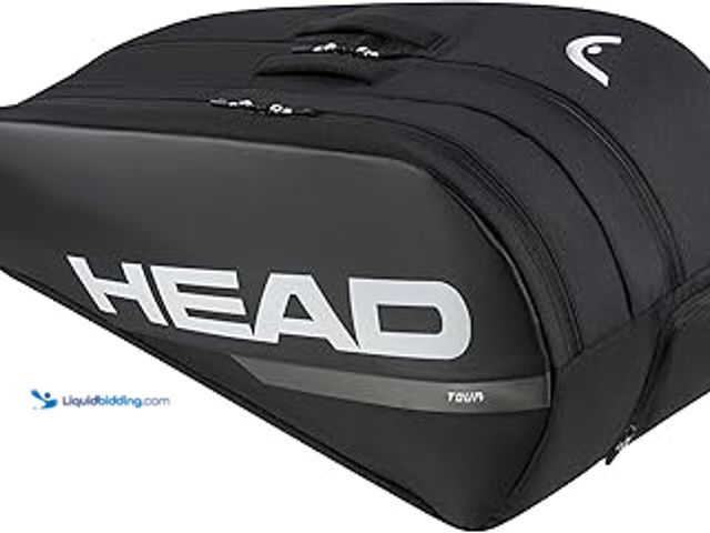 Lot 49-5479095 - HEAD Tour Racquet Bag L Black and White Model # B0014C2EWK Unused