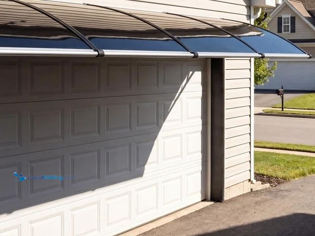 Lot 49-2022692 - Garvee 40 X 160 in. Weatherproof Polycarbonate Awning for Windows & Doors – UV Resistant, Sturdy Alu...