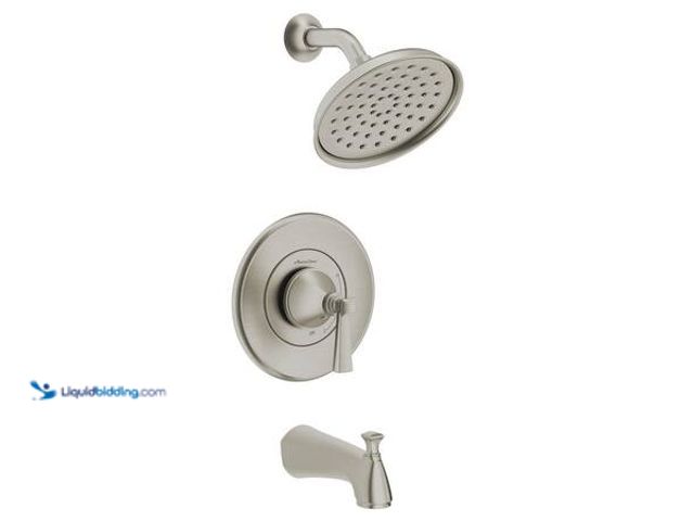 Lot 49-5553561 - American Standard Rumson Single-Handle 1-Spray Tub and Shower Faucet with 1.8 GPM in Brushed Nickel ...