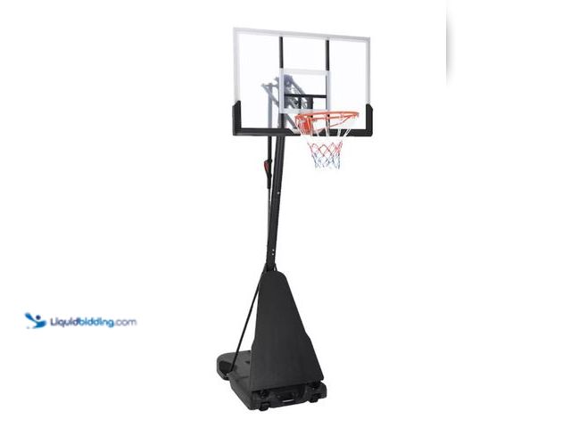 Lot 49-2020921 - Garvee Adult Basketball Stand Up To 10 Ft 55 Inch Backboard Fillable Base Outdoor Driveway Goal Kids...