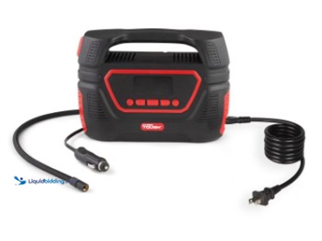 Lot 49-2025458 - Hyper Tough Dual Power Digital Inflator for P195/65R15 Car Tire, Car-DC 12V or Home-AC 120V, Model #...