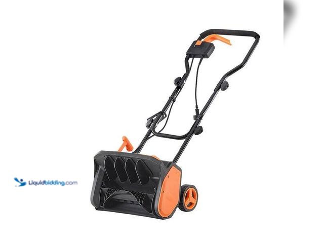 Lot 49-3538802 - SKYSHALO Electric Snow Shovel, 17 in. Corded Snow Shovel for Driveway Patio, Snowthrower with Dual S...