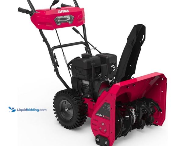 Lot 49-5510526 - A-iPower 24 Inch Two-Stage Gas Snow Blower, Self-Propelled Snow Clearing Power, 212cc Engine with El...