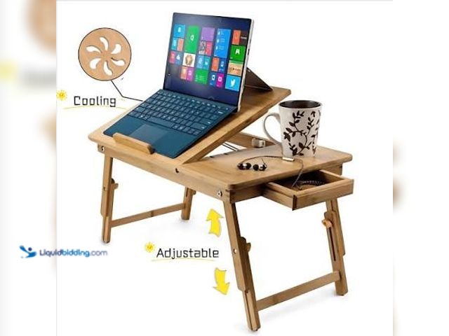 Lot 49-5545621 - Natures Bamboo Craft Foldable Table Caddy 21.7'' Unused
