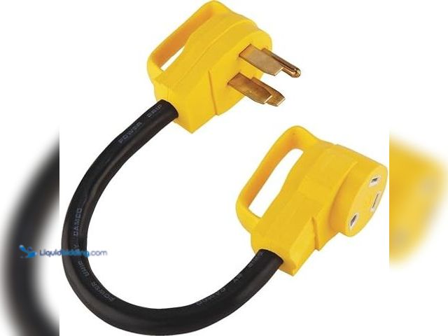 Lot 49-3616485 - Camco RV 18" PowerGrip 50A Male to 30A Female Dogbone Adapter (125V/3750W) Unused , unable to test M...