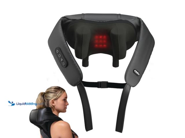 Lot 49-5551749 - FitRx Shiatsu Pro Shiatsu Back and Neck Massager, Cordless Heated Neck and Shoulder Massager, Unused...