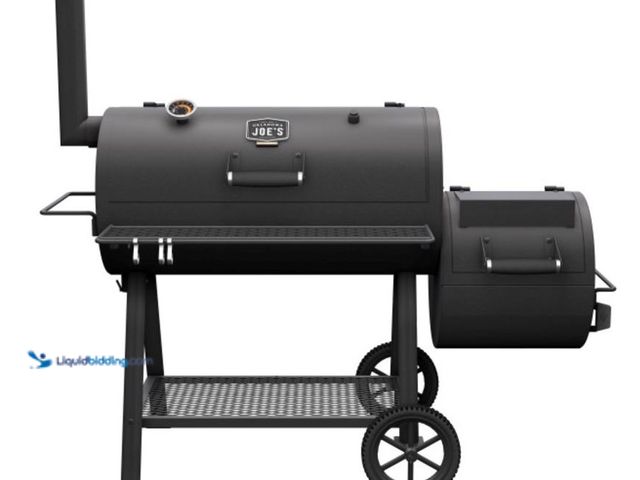 Lot 49-5543549 - Oklahoma Joe's 15202031  Highland Offset Charcoal Smoker and Grill in Black with 900 sq. in. Cooking...