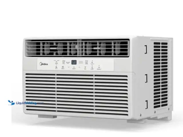 Lot 49-5538919 - Midea - 8,000 BTU 115V Smart Window Air Conditioner with Comfort Sense Remote, up to 350 Sq. ft., MA...