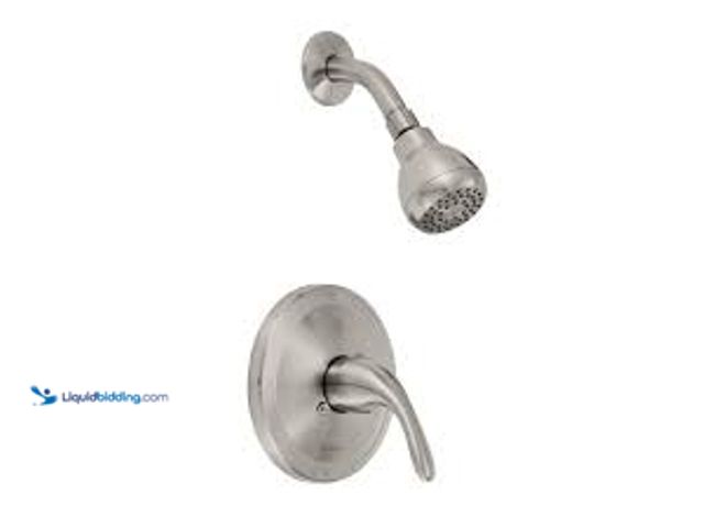 Lot 49-5411977 - Glacier Bay Builders Single Handle 1-Spray Shower Faucet 1.8 GPM with Ceramic Disc Valves, Integral ...